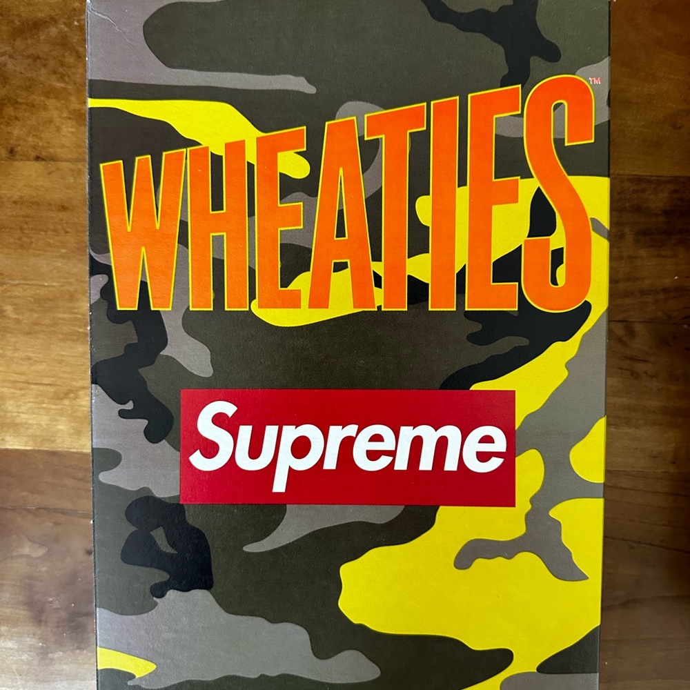 Supreme Wheaties Cereal Box Orange Camo Lot Camo